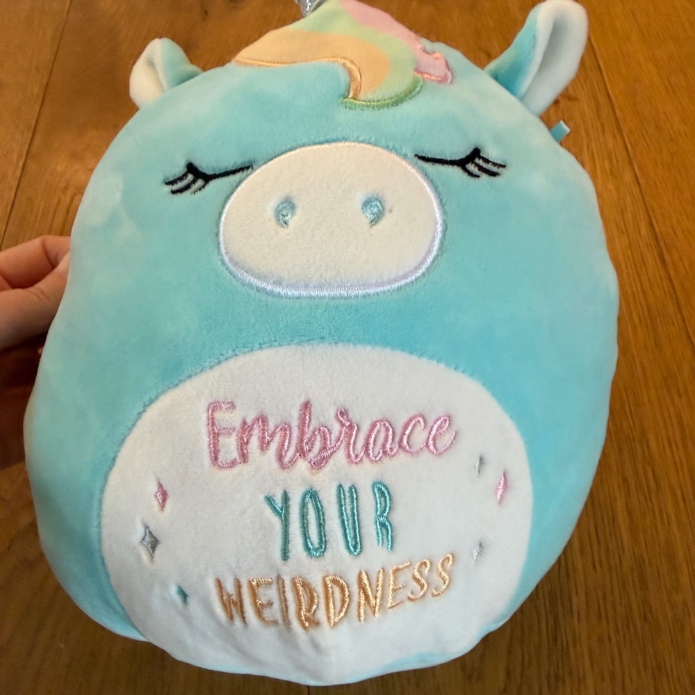 Squishmallows Blue Unicorn Plush Hudson